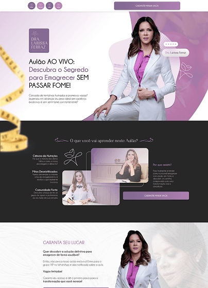Landing Page – Larissa Ferraz