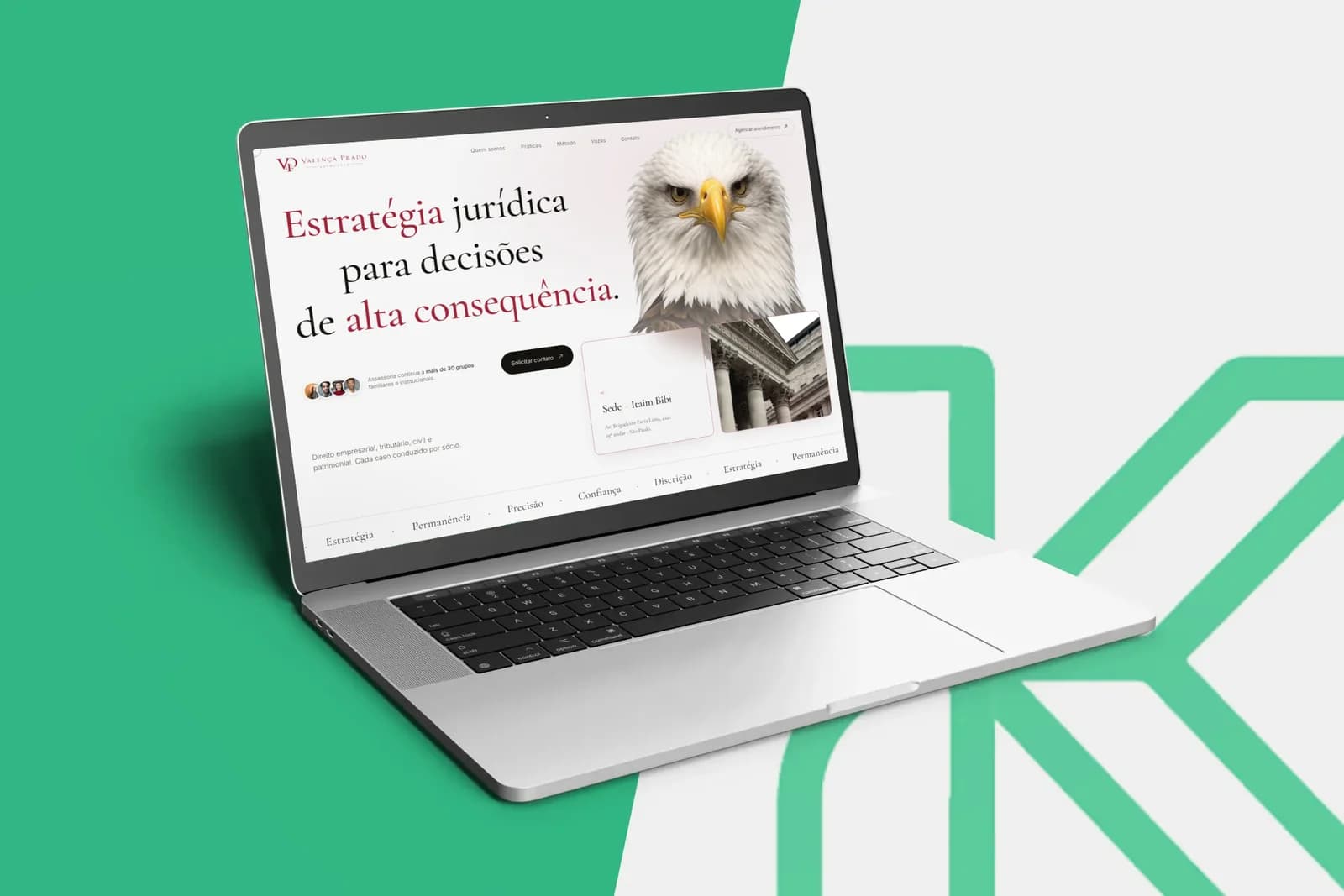 Institutional Website – Valença Prado – Law firm